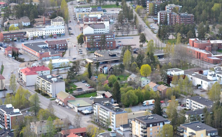 ilmakuva keskustasta