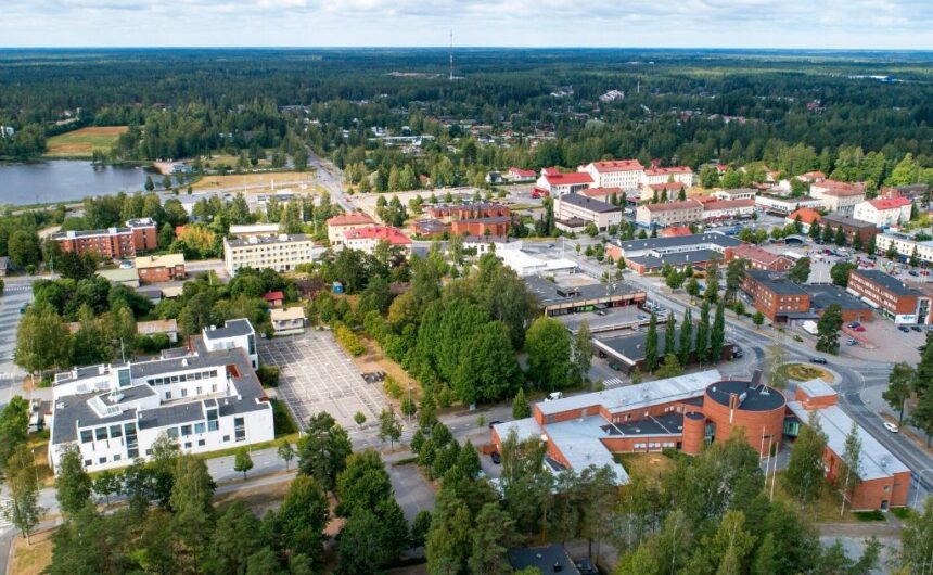 ilmakuva keskustan alueesta