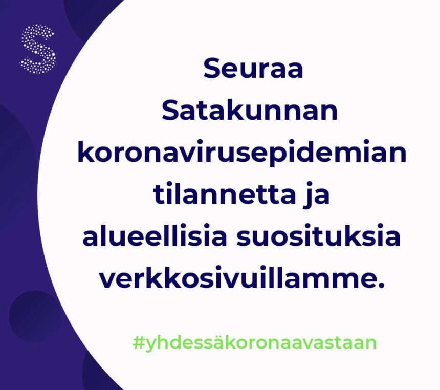 Satasairaalan koronatilanneraportti 9.10. klo 17