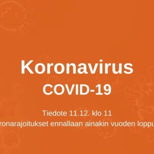 Pohjois-Satakunta edelleen koronan leviämisvaiheessa – kaupungin toiminnan rajoitukset jatkuvat ainakin vuoden loppuun saakka