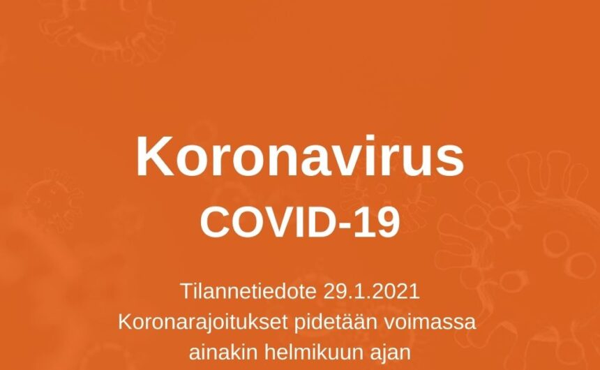 Satakunta on siirtynyt takaisin kiihtymisvaiheeseen, rajoitukset pidetään voimassa ainakin helmikuun ajan