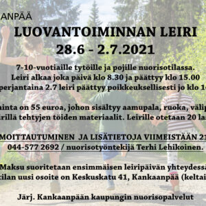 Kesälomavinkki: luovaa toimintaa lapsille