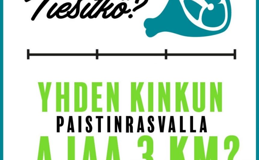 Osallistu Kinkkutemppuun ja kierrätä paistinrasvat