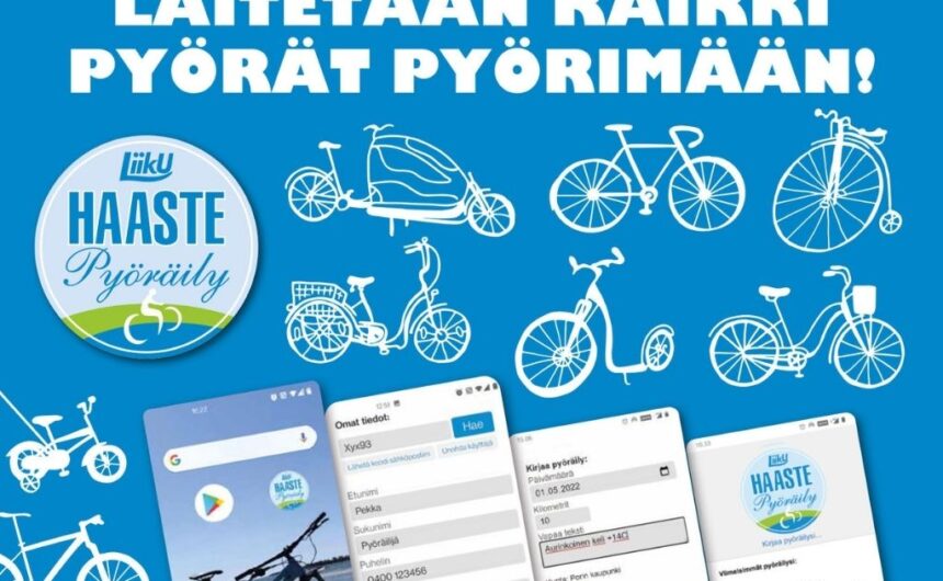 Kankaanpää mukana 1.5. startanneessa Haastepyöräily-kampanjassa