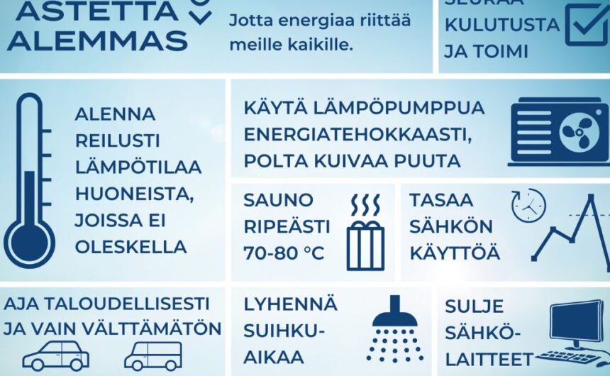 Kankaanpään kaupunki on mukana Astetta alemmas -energiansäästökampanjassa