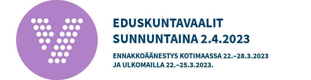 eduskuntavaalit sunnuntaina 2.4.2023