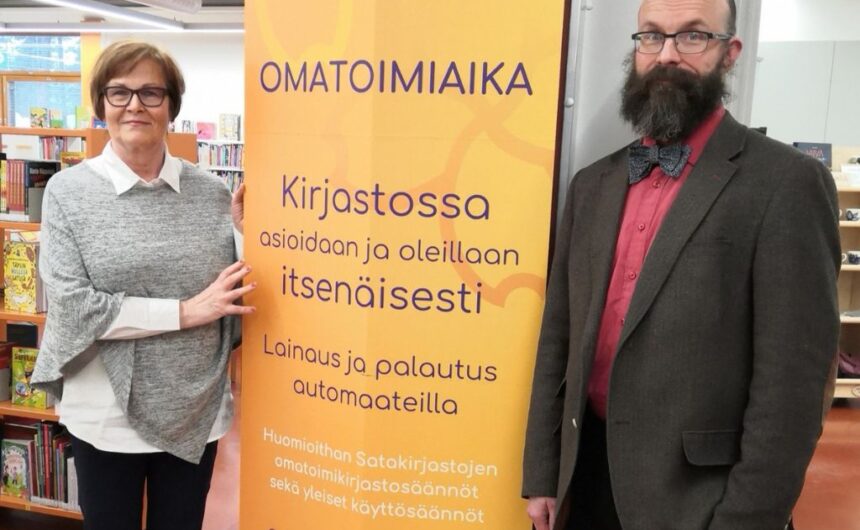 kirjaston omatoimikäyttö alkaa