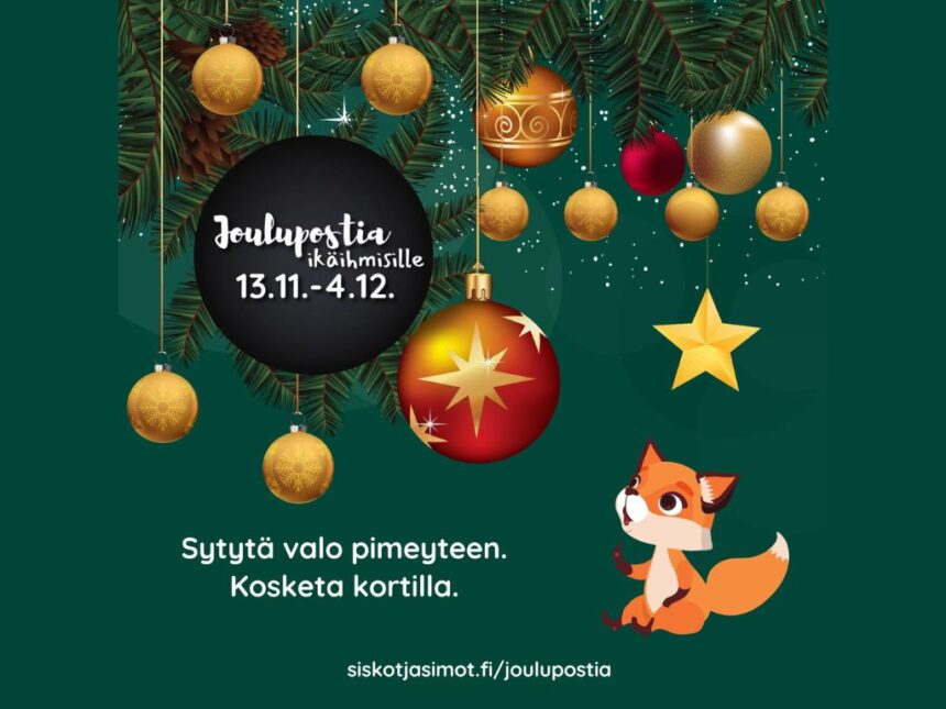 Kankaanpää jälleen mukana Joulupostia ikäihmisille -kampanjassa