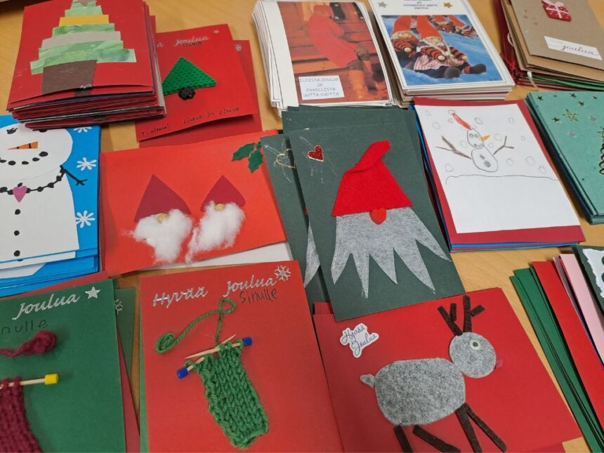 Joulupostia ikäihmisille -kampanja keräsi Kankaanpäässä ennätykselliset 761 joulukorttia