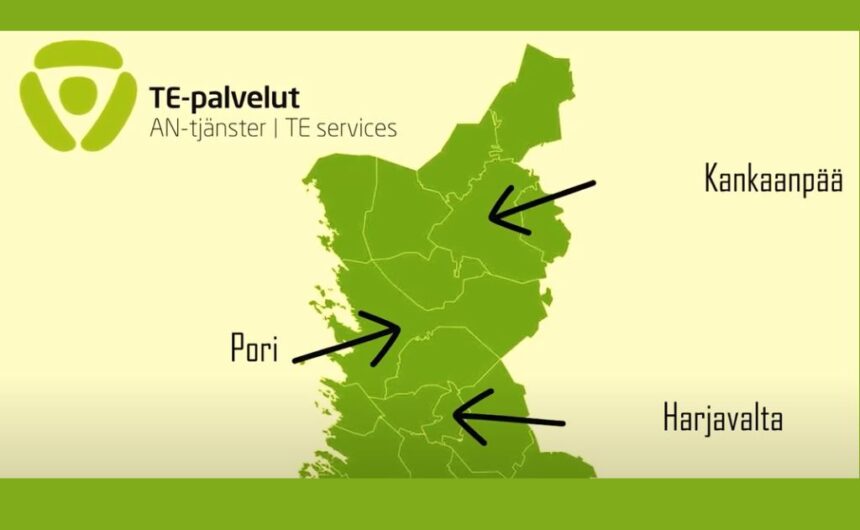 Satakunnan työllisyysalueen toimipisteet tulevat Poriin, Kankaanpäähän ja Harjavaltaan