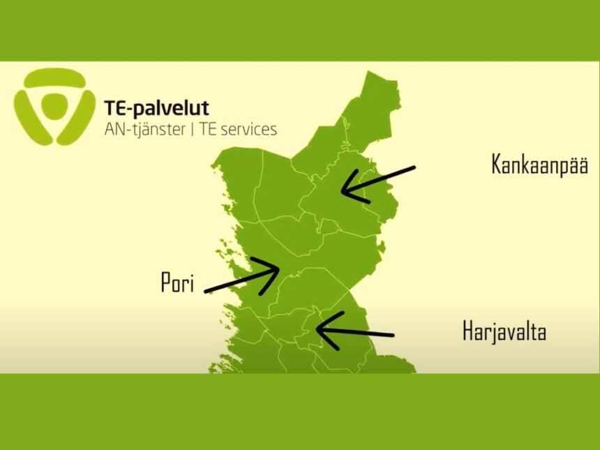 Satakunnan työllisyysalueen toimipisteet tulevat Poriin, Kankaanpäähän ja Harjavaltaan