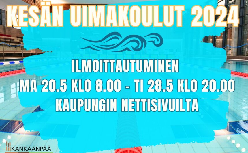 uimakouluun ilmoittautuminen alkaa