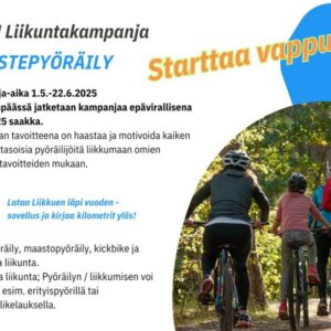 Haastepyöräily starttaa vappuna.