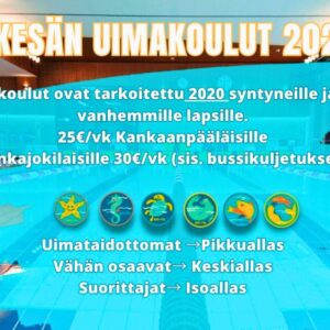 uimakoulut 2020 syntyneille ja vanhemmille