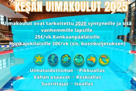 uimakoulut 2020 syntyneille ja vanhemmille