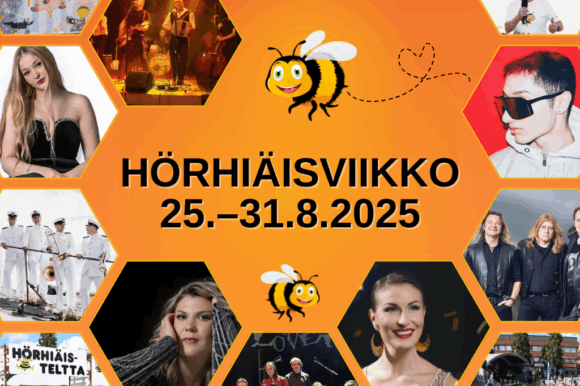 Kuvakollaasi Hörhiäisviikon esiintyjistä