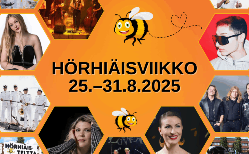 Kuvakollaasi Hörhiäisviikon esiintyjistä