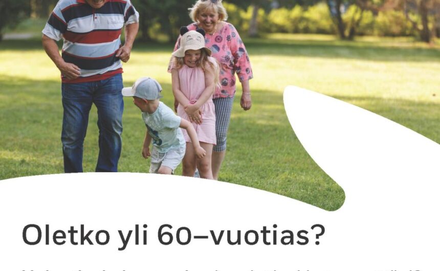 Oletko yli 60–vuotias ja haluatko kohentaa hyvinvointiasi ja terveyttäsi?
