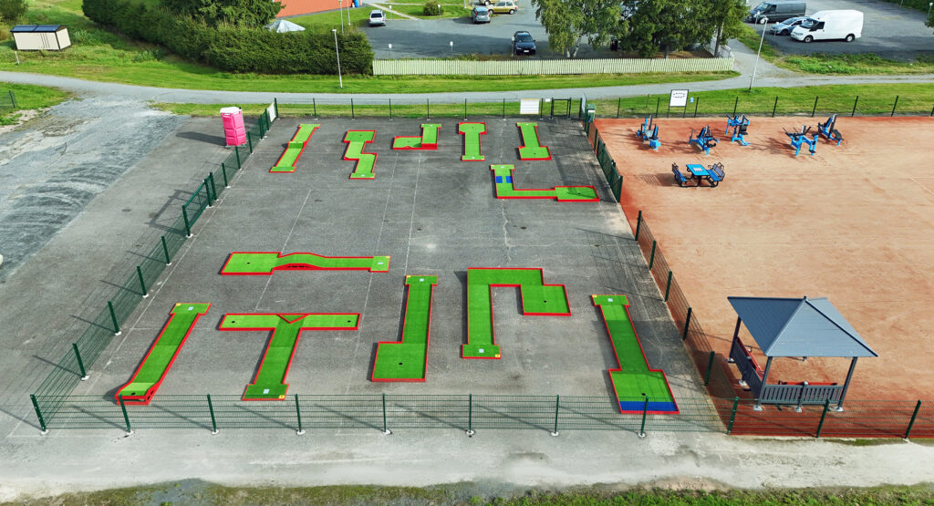Ilmakuva minigolfradasta