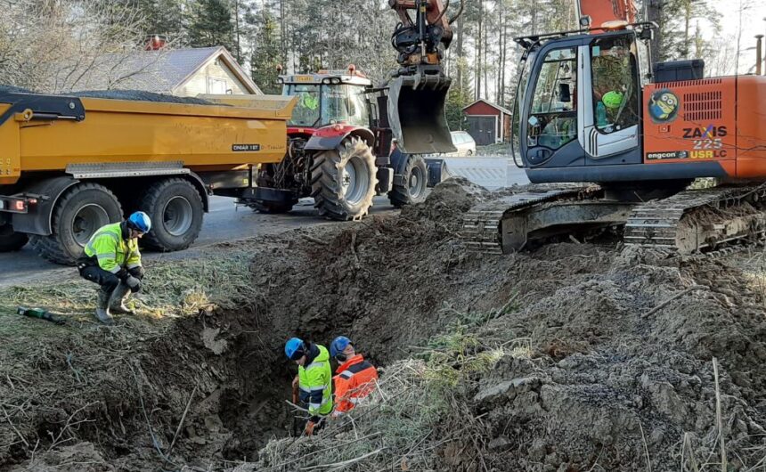 vesijohtovuodon korjaustyö