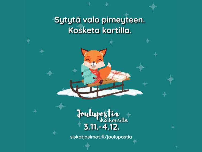 Kankaanpäässä käynnistyy jälleen joulukorttikampanja ikäihmisten iloksi