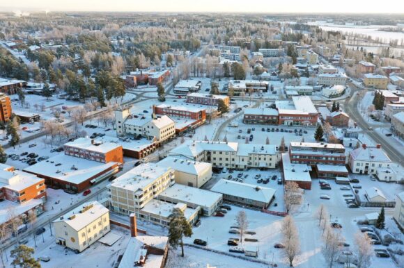 Ilmakuva_keskusta_kuva_Martti_Tikka ilmakuva Kankaanpään keskustasta