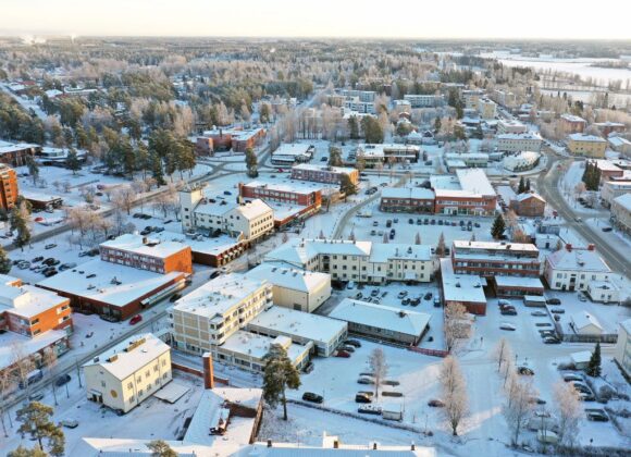 ilmakuva Kankaanpään keskustasta