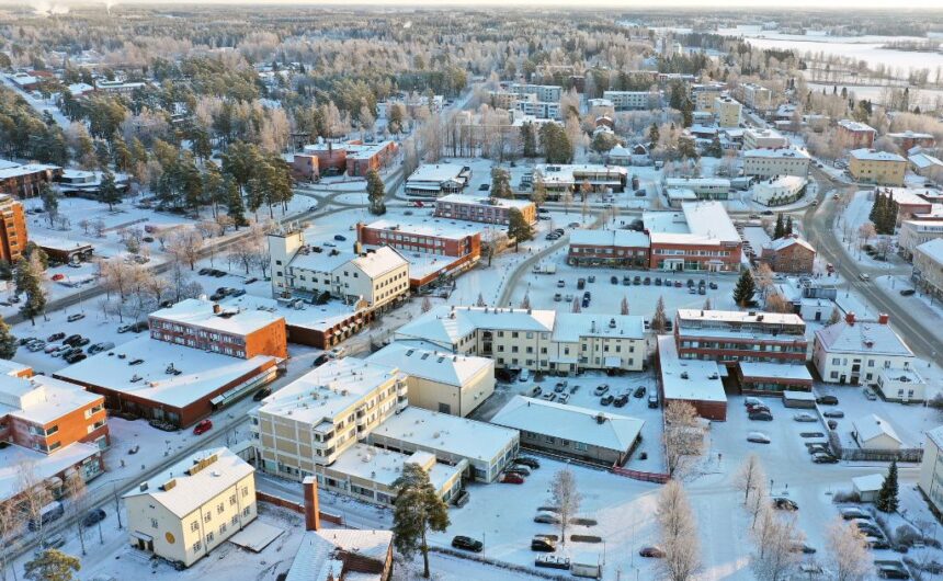 ilmakuva Kankaanpään keskustasta