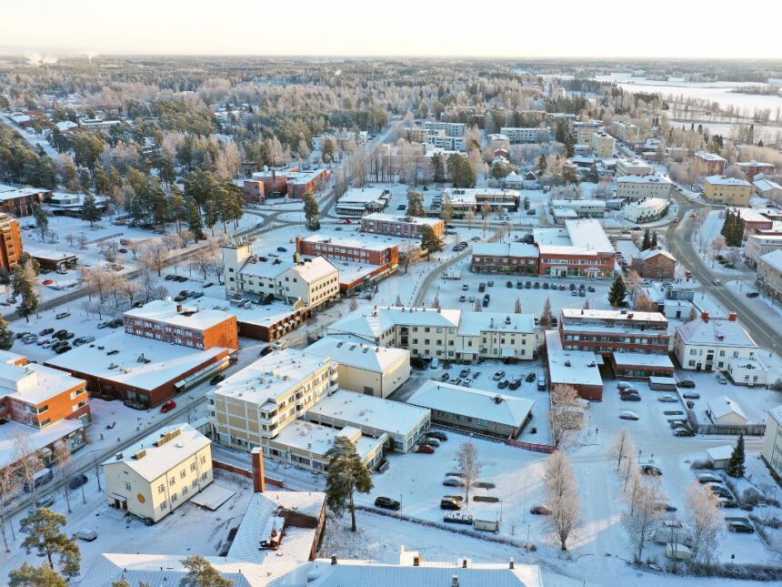 ilmakuva Kankaanpään keskustasta