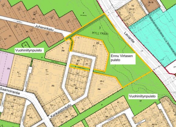 karttakuva Vuohiniitynpuistosta