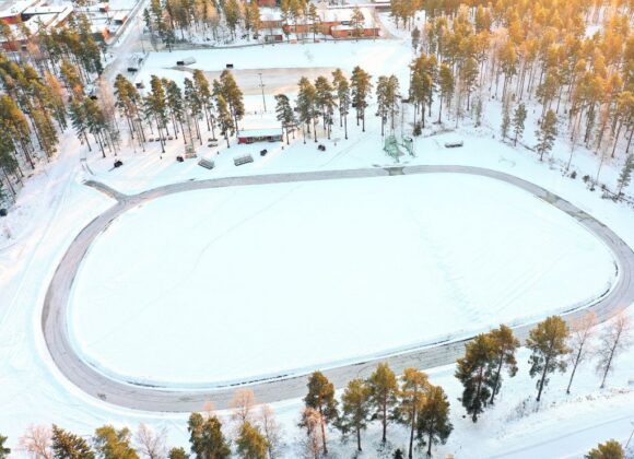 Ilmakuva harjoituskenttien ulkojäistä