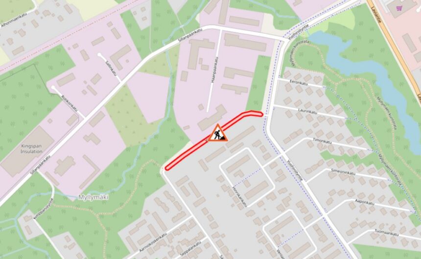 Valkilantie_tiedote Karttakuva Valkilantien ympäristöstä