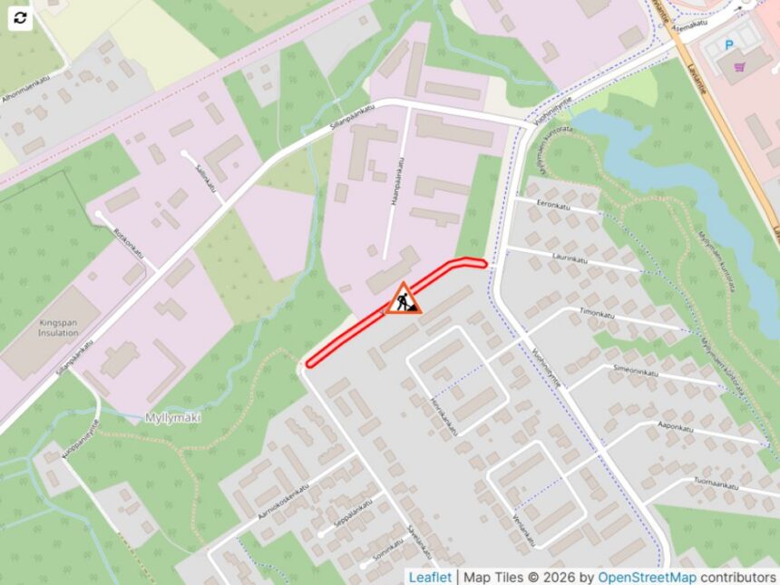 Valkilantie_tiedote Karttakuva Valkilantien ympäristöstä