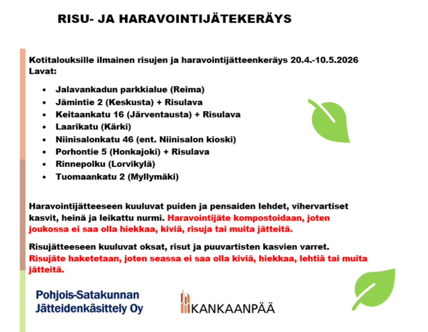 Raking waste - City of Kankaanpää