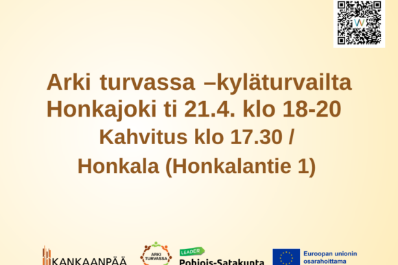Arki turvassa -kyläturvailta Honkajoella 21. huhtikuuta 2026