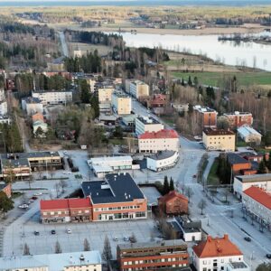 Keskuskatu_ilmakuva_Martti_Tikka Ilmakuva keskustasta