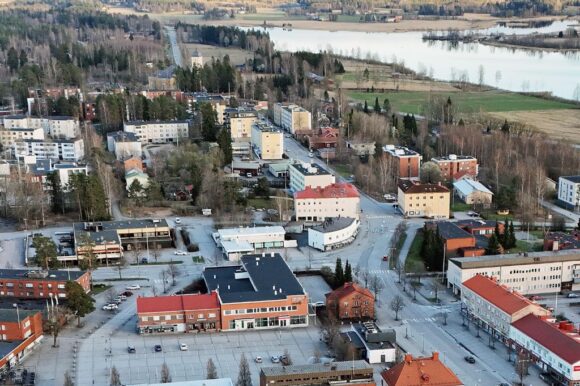 Ilmakuva keskustasta