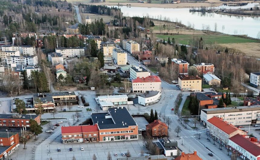 Keskuskatu_ilmakuva_Martti_Tikka Ilmakuva keskustasta