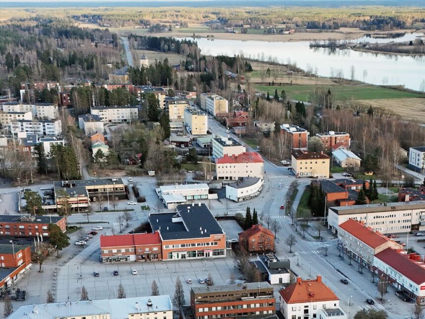 Keskuskatu_ilmakuva_Martti_Tikka Ilmakuva keskustasta