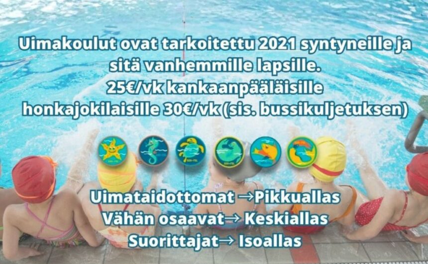 Uimakoulut2026 Kesän 2026 uimakouluihin ilmoittautuminen alkaa keskiviikkona 13. toukokuuta