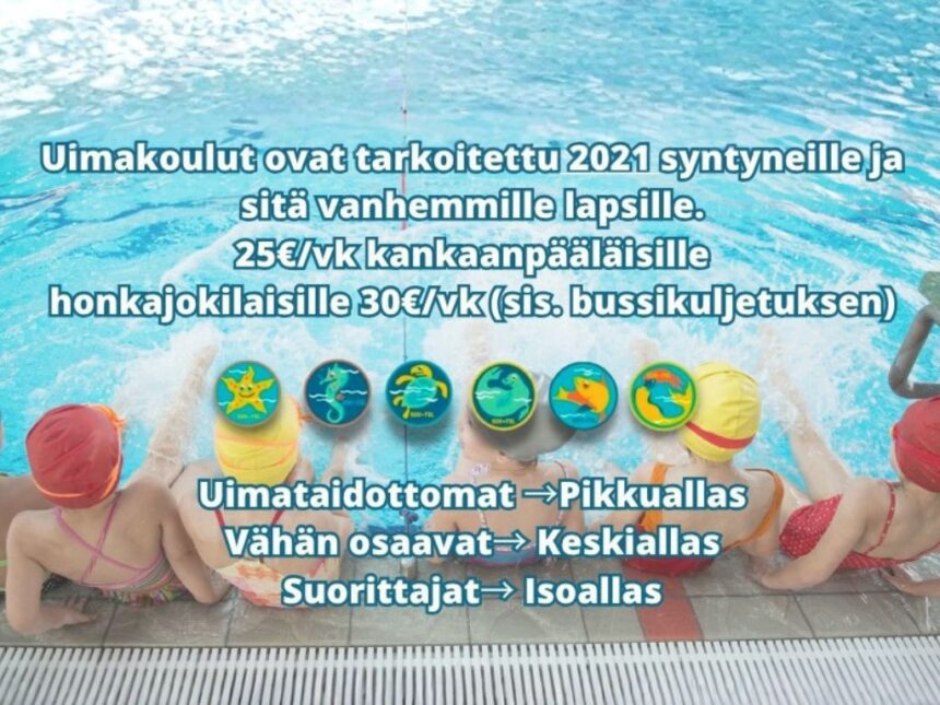 Uimakoulut2026 Kesän 2026 uimakouluihin ilmoittautuminen alkaa keskiviikkona 13. toukokuuta