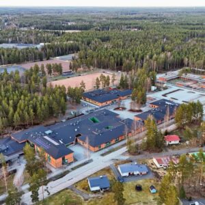 Koulukeskuksen_alue_ilmakuva_Martt_Tikka Kangasmoisionkadulla käynnistyvät katutyöt 1. heinäkuuta