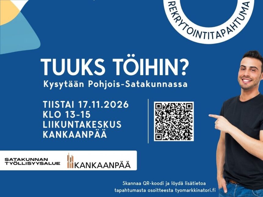Tuuks-töihin (1024x768) Tuuks töihin? -rekrytointitapahtuma Kankaanpäässä 17. marraskuuta