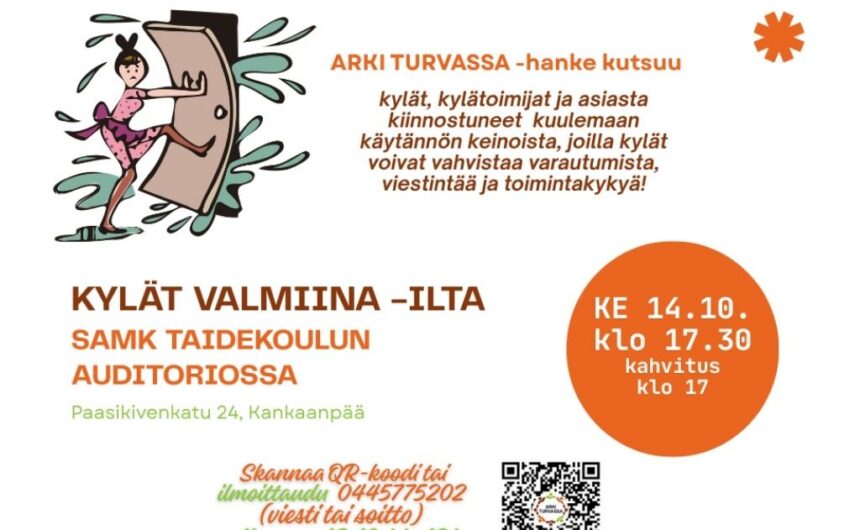kylat-valmiina-ilta Kylät valmiina – yhdessä vahvistamaan kylien varautumista