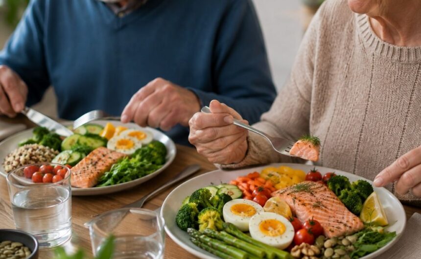 lautaset_kuvituskuva Voimaa hoivaan -hankkeessa ravitsemusohjausta yli 65-vuotiaille omaishoitajille